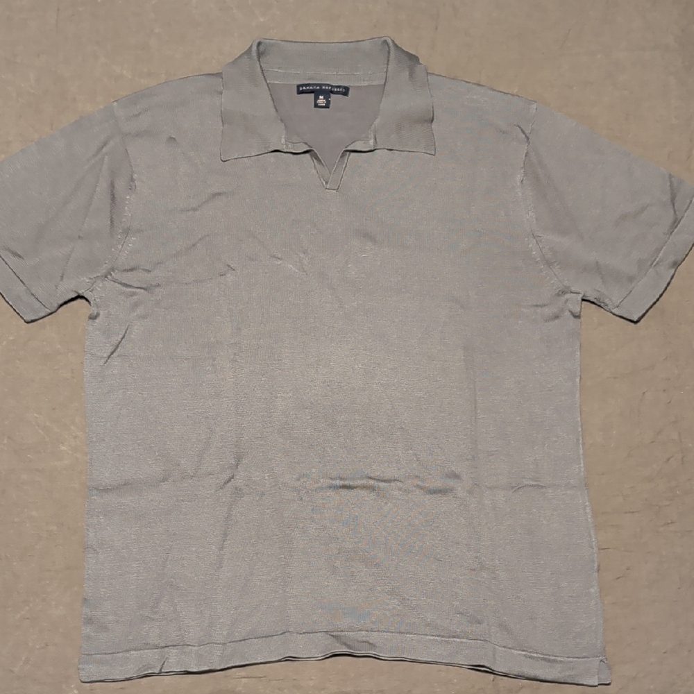 Banana Republic Light Gray Polo Shirt